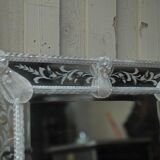 Old murano white glass mirror circa 1900