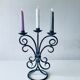 Old iron chandelier