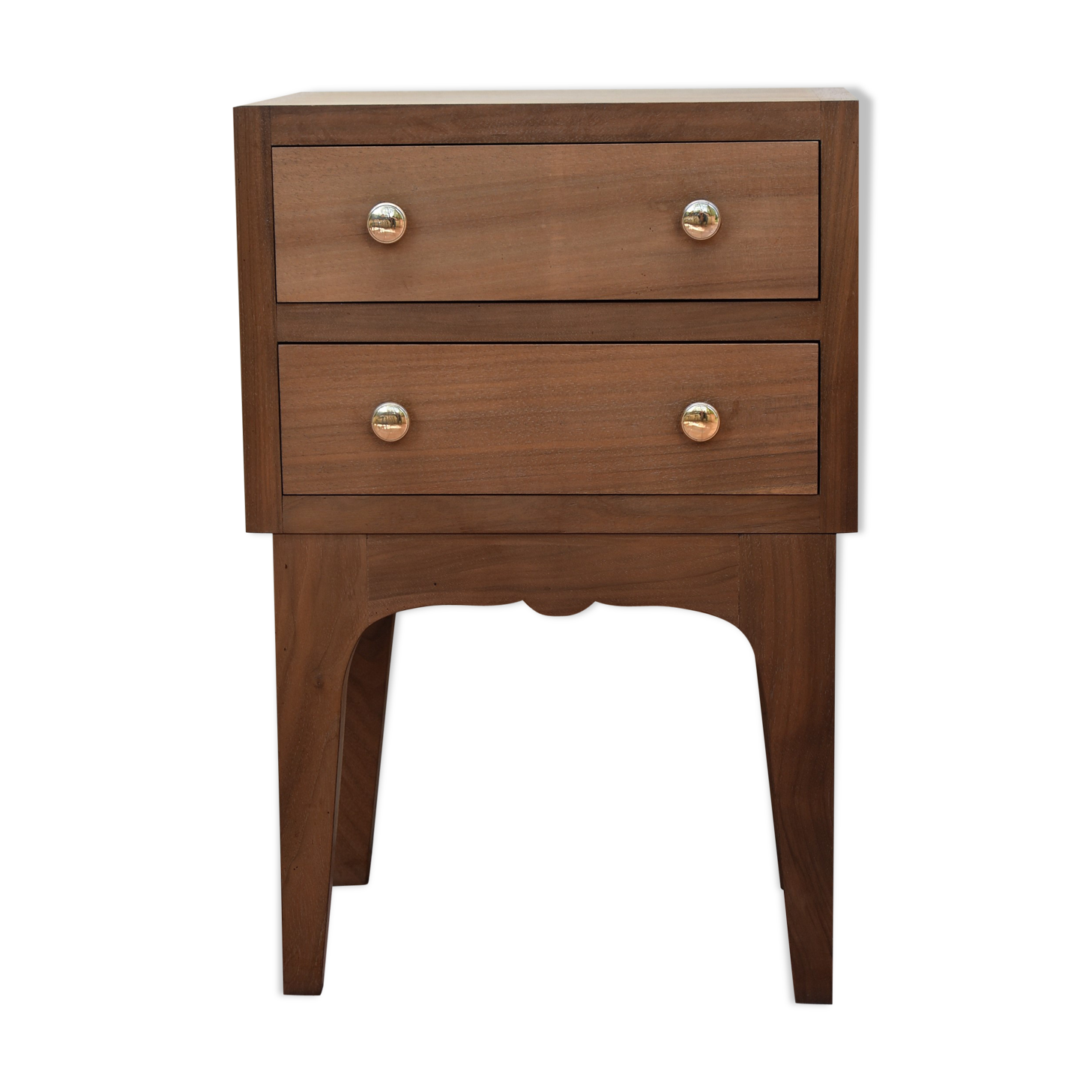 Vintage 2 drawers bedside table