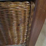 Vintage-Beautiful Colonial Style Armchair - Woven Rattan - Exotic Wood - 80s