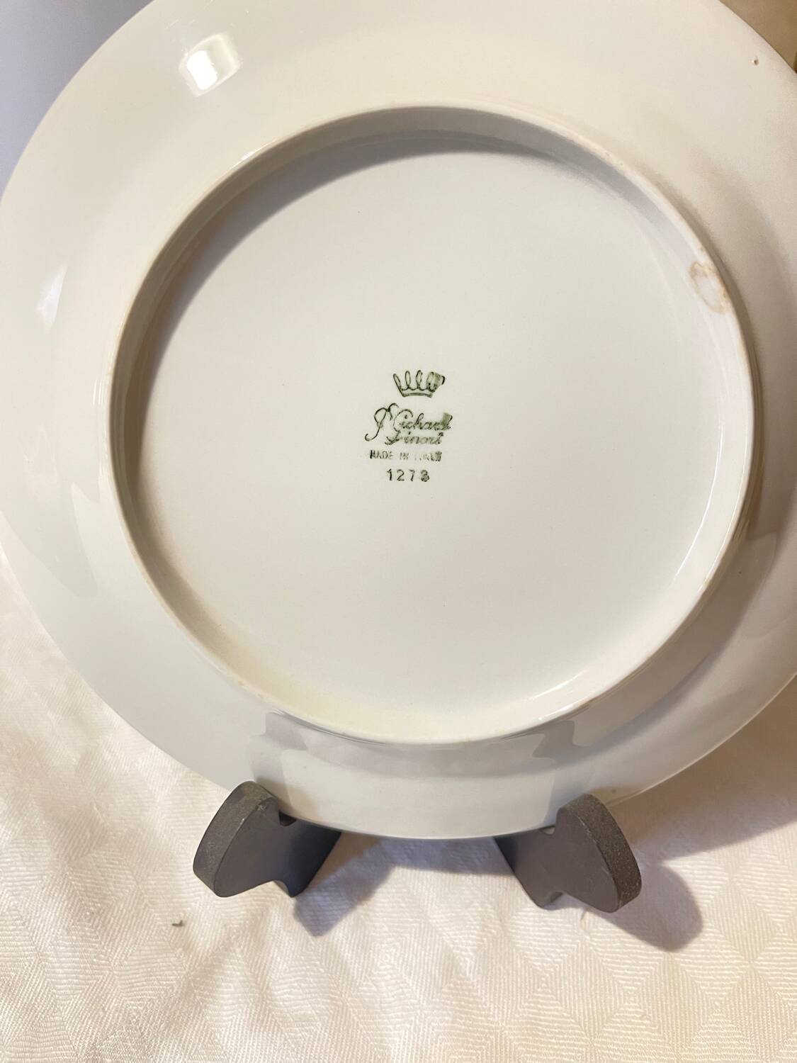 Set of 6 dessert plates Richard Ginori – Italian design - 70s 80s