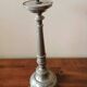 Sacred art chandelier, antique chandelier in silvered tin.