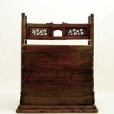 Dowry trunk, Asian wooden box, 1900