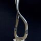 Biomorphic candleholder, solid aluminium, 1970s