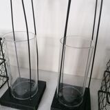 Pair of chinese wire lanterns