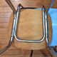 Table et chaises formica bleu