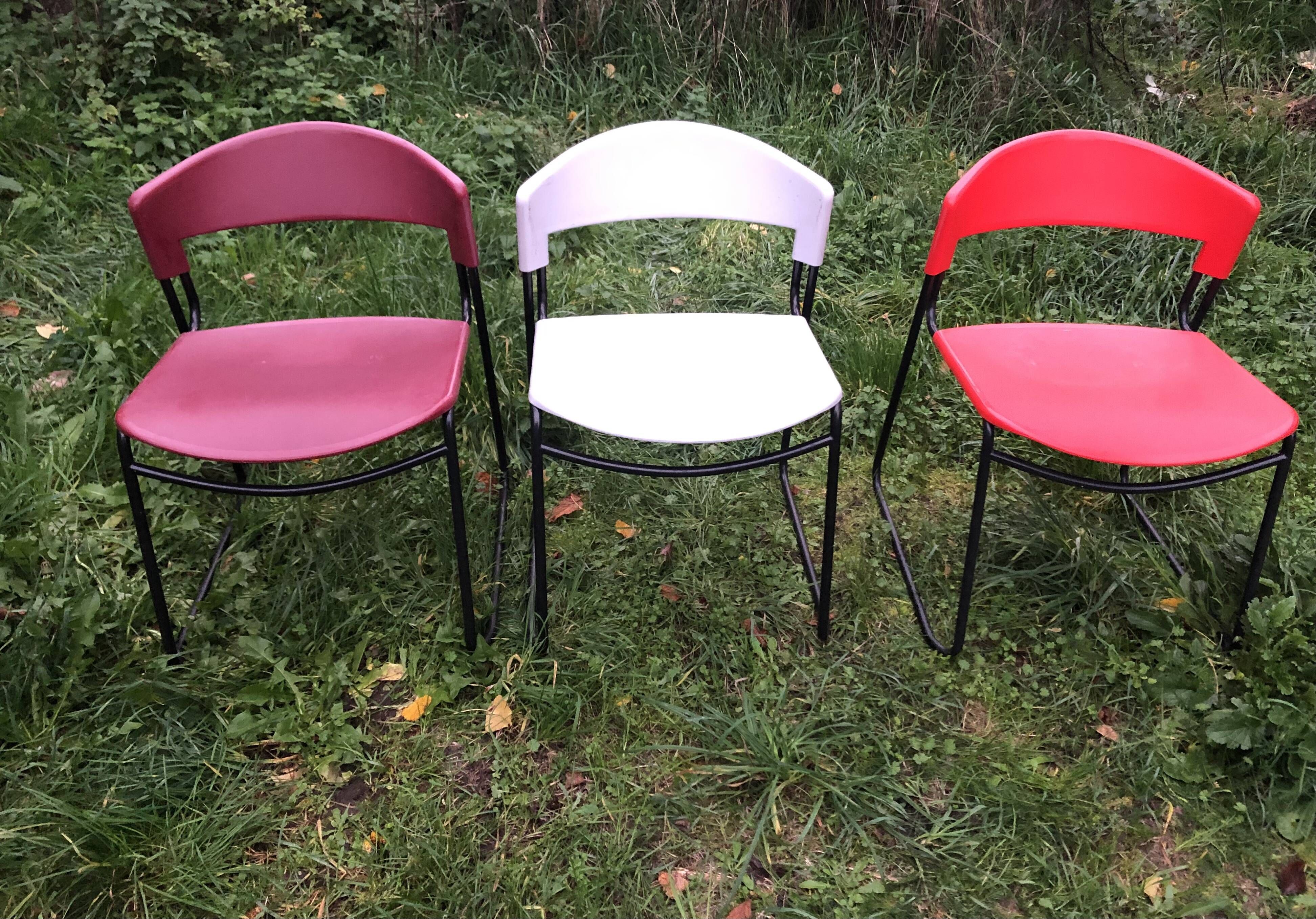 Assisa chairs by Paolo Favaretto Italy Steelcase Strafor 70s