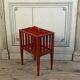 Wooden magazine rack, red patina, England circa 1900