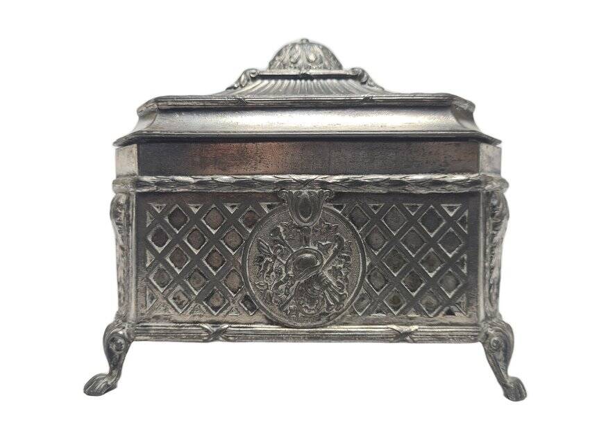 Eclectic German sugar bowl from WMF, 1890s