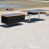 Warren Platner desk and sideboard, Knoll, 1970s.