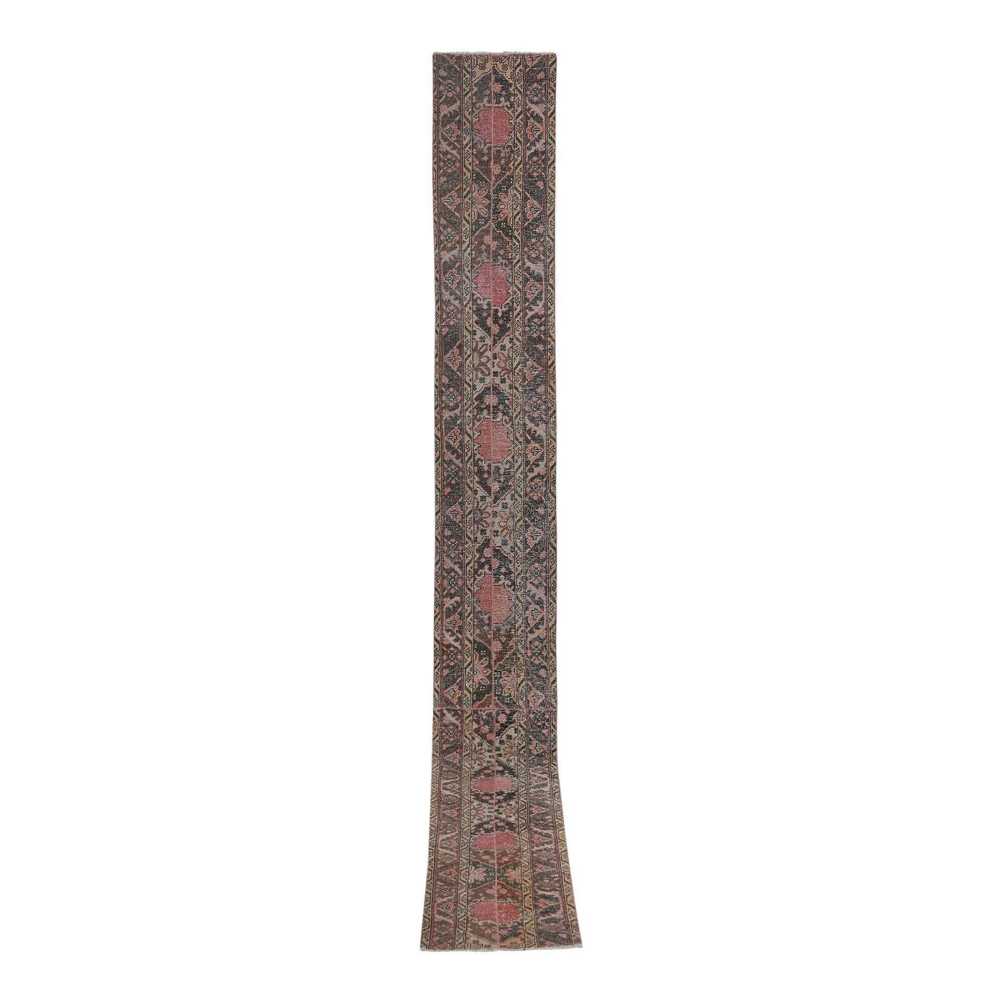 Vintage Turkish hallway rug 54x525 cm