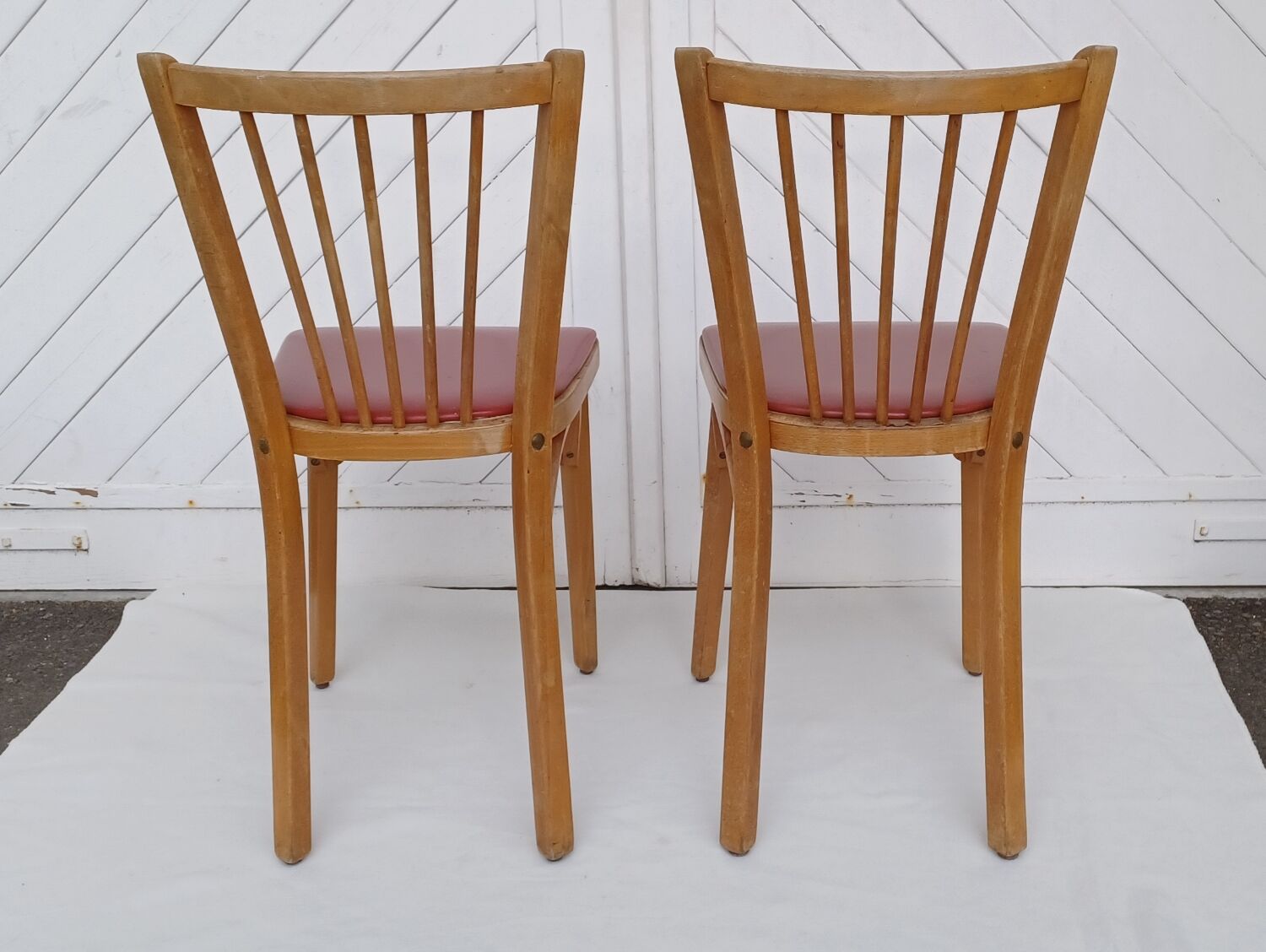 Pair of Baumann bistro chairs no. 12