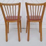 Pair of Baumann bistro chairs no. 12