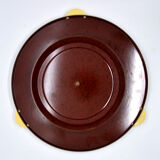 Bakelite tray kreutz art deco rotary cake dish, germany, 1930s