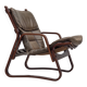 1970s, Norwegian lounge chair, brown furniture leather.