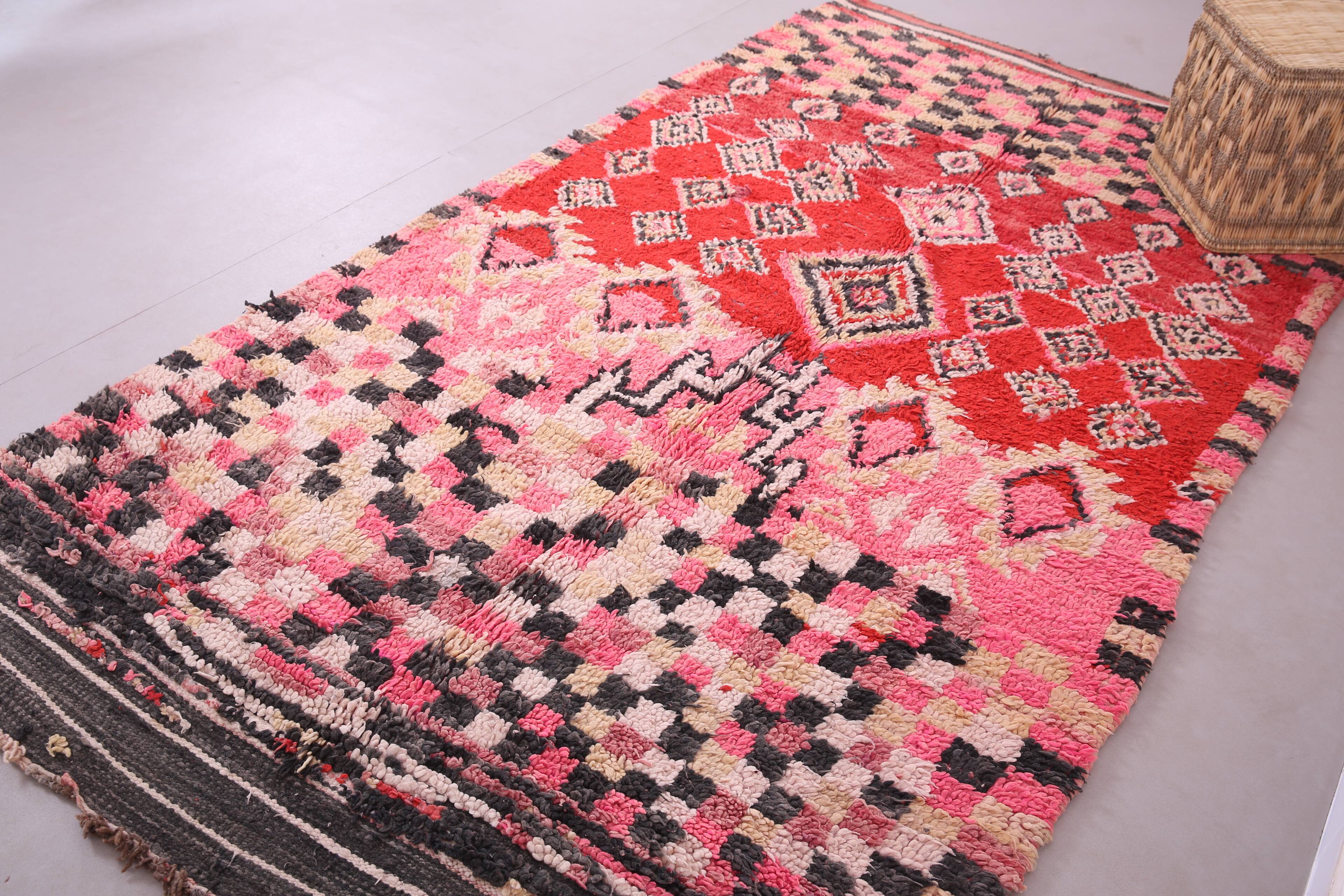 Vintage Handmade Boujaad Rug 156 x 293 cm - Berber rug - Moroccan wool rug