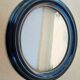 Black lacquered oval frame with its blown glass - Napoleon III - view 25.4 x 20.4
