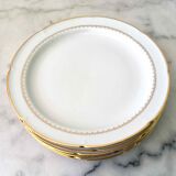 6 flat porcelain plates from Vierzon