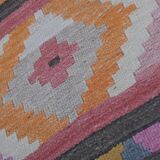 Vintage Turkish rug from Oushak, hand-woven 78x274 cm