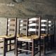 Set of 6 chairs in Brutalist style / Georges Robert
