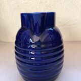 Old blue pitcher ceramic Orchies L1