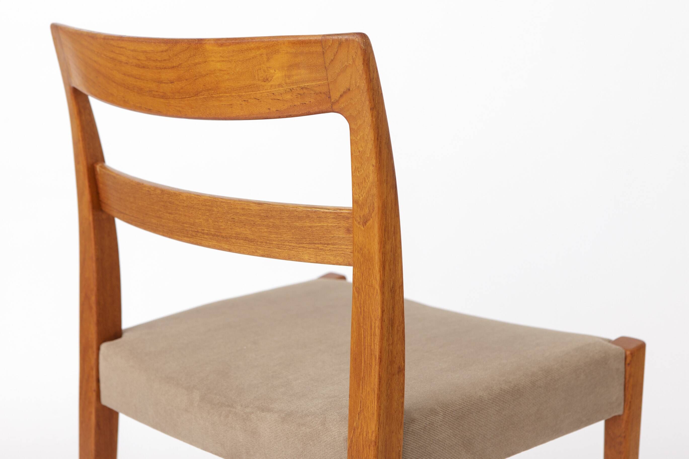 2 of 8 Garmi Dining Chairs by Nils Jonsson for Troeds, 1960s Swedish Teak