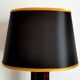 Lampe écaille Hollywood Regency noir et or