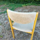 6 chairs in beech and fabrics, very good condition