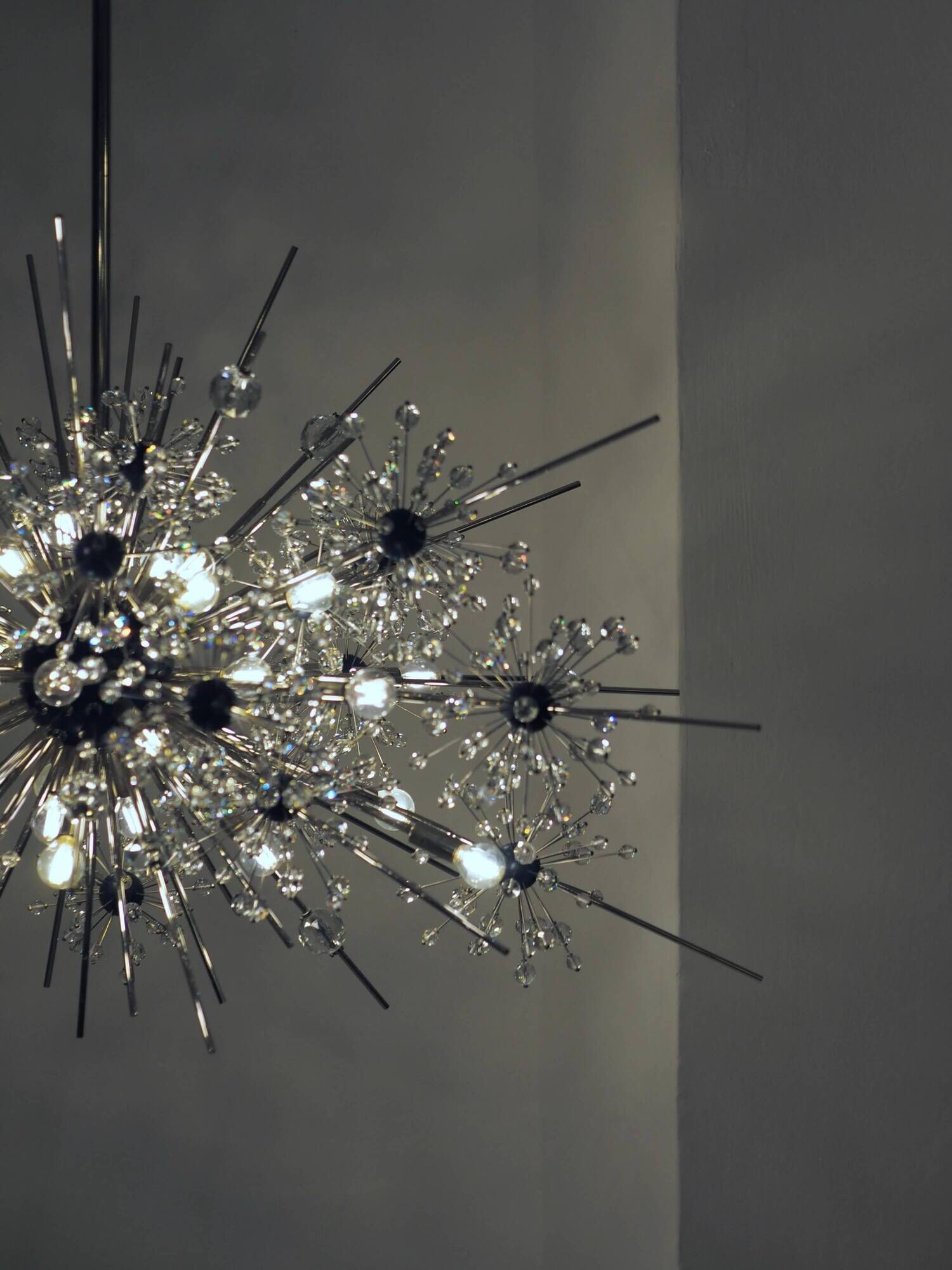Chandelier "Metropolitan" Met Starburst by Grand J. & L. Lobmeyr, an extremely rare piece.