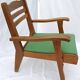 1950s wood and skai armchair