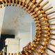 Authentic rattan sun mirror 60s