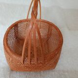 Asian woven bamboo basket
