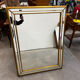Deknudt Mirror Large Format with Triple Frame in Gold Wood Art Deco