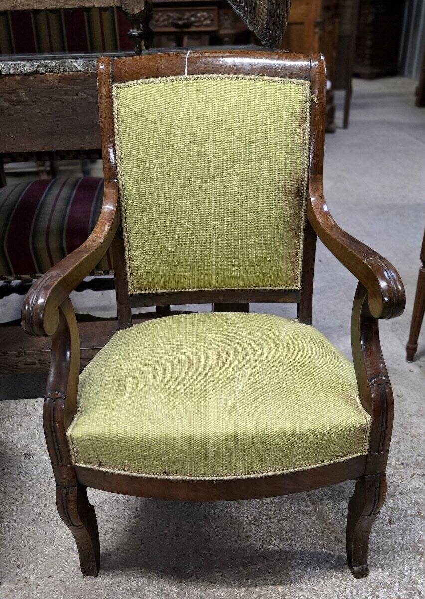 Empire armchair in mahogany – 19th century