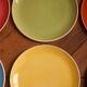 6 plates flat Salins Deauville 1960 French design