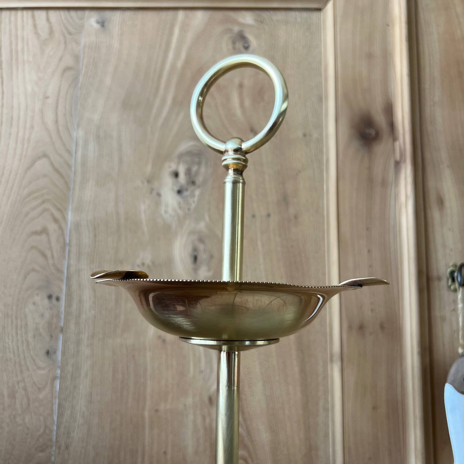 Gold-plated brass ashtray