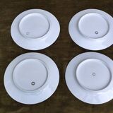 Set of 4 porcelain plates