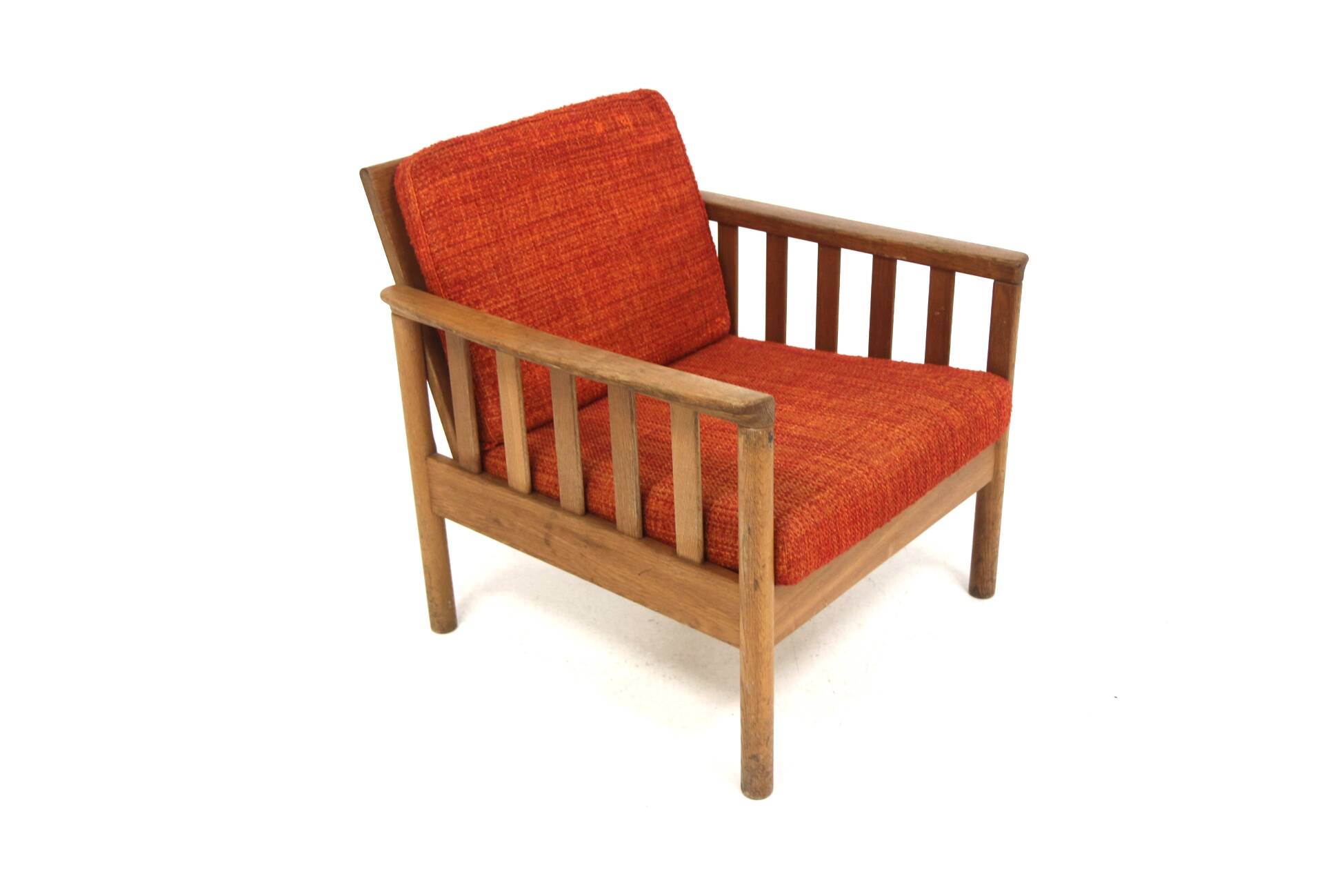 Scandinavian oak armchair, Gunnar Myrstrand and Sven Engström, Sweden, 1960