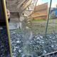 Vintage art deco cut glass bistro venetian mirror
