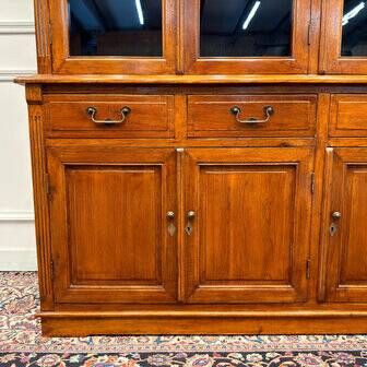 Classic English Eichholtz bookcase buffet cabinet