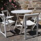 Garden furniture years 40 table and 4 chairs