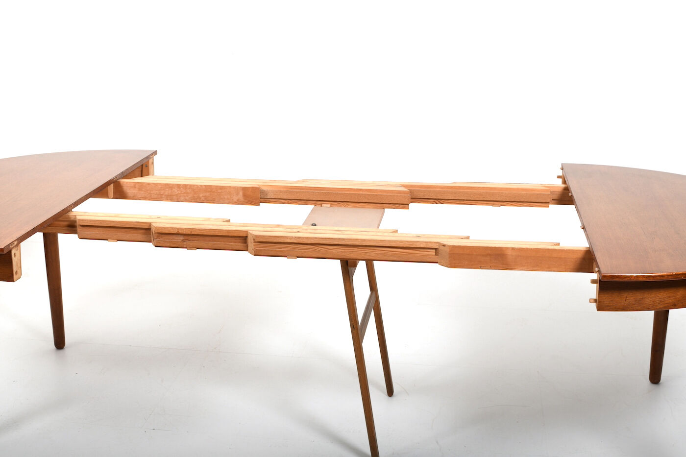 Hans J. Wegner Teak and Oak Dining Table 1950s