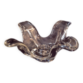 Bougeoir en cristal de Bayel, forme de pétales de fleur A559