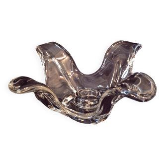 Crystal candlestick from Bayel, flower petal shape A559