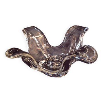 Crystal candlestick from Bayel, flower petal shape A559