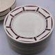 "France Louise" table service – Bordeaux geometric decor