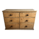 Vintage solid pine English trade counter furniture