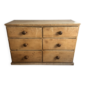 Vintage solid pine English workbench/counter