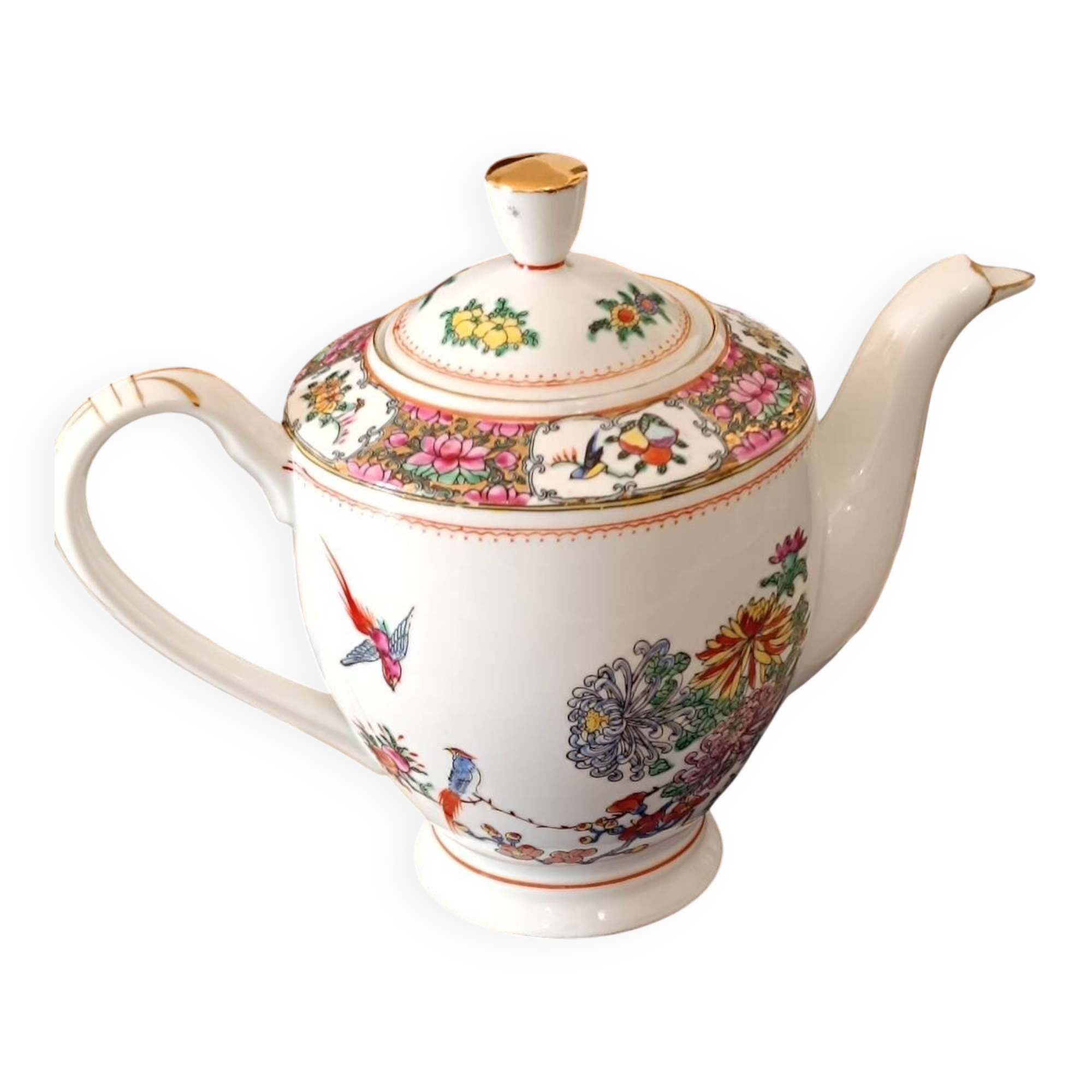 Vintage Chinese porcelain teapot set