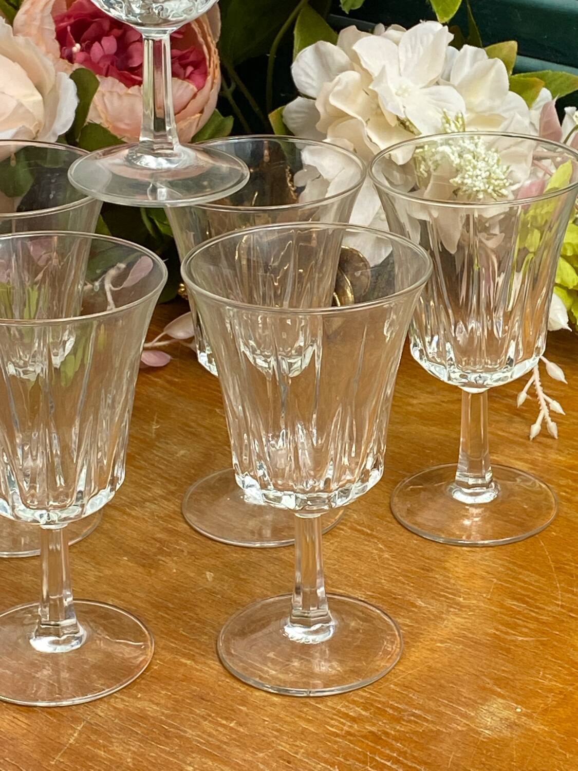 Vintage stemmed glasses, Régence Luminarc